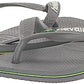 Havaianas, Unisex Adults, Brasil Logo, Flip Flop, Steel Grey/Steel Grey, 4.5/5 UK