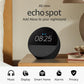 All-new Echo Spot (2024 release), Smart alarm clock with vibrant sound + Alexa, Black