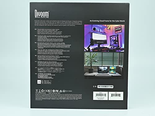 Divoom Pixoo-64 WiFi Pixel Art Display Digital Photo Frame with a 64x64 LED Panel, Unique Lighting Decoration w/App Control