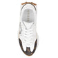 Guess Women's CALEBB Sneaker, White/Brown 145, 8.5