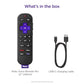 Roku Voice Remote Pro (2nd Ed.) | Rechargeable TV Remote Control with Hands-free Voice Controls, Backlit Buttons, & Lost Remote Finder - Replacement Remote Compatible with All Roku TV, Players & Audio