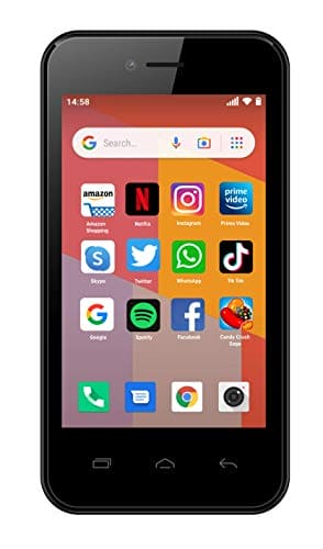 TTfone TT20 Smart 3G Mobile Phone with Android GO - 8GB - Dual Sim - 4Inch Touch Screen - Pay As You Go (EE with £10 Credit)