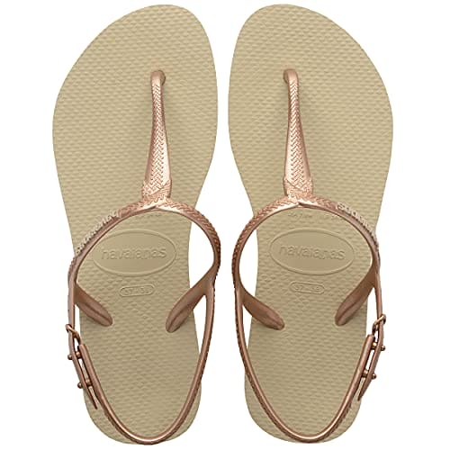 Havaianas Twist (Mini Me) Flat Sandal, Sand Grey, 8/9 UK Child