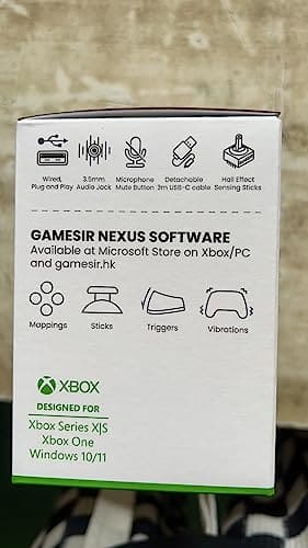 GameSir G7 SE Wired Controller for Xbox Series X|S, Xbox Controller with Hall Effect Sensing Joystick,Works with Xbox One and Windows 10/11, Officially Licensed for Xbox