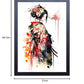 Beauitiful vivid fine art print of a Japanese Geisha Girl painting (picture 2) Print size 29.7cm x 21cm