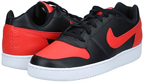 Nike Ebernon Low Mens Trainers AQ1775 Sneakers Shoes (UK 7 US 8 EU 41, Black Habanero red White 004)