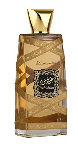 Lattafa Perfumes Oud Mood Elixir for Unisex Eau de Parfum Spray, 3.4 Ounce