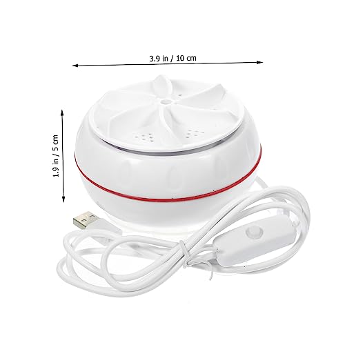 Gadpiparty Mini Portable Washing Machine Portable Laundry Machine Smart Washer for Sink Portable Mini Washer Washing Machine Mini Portable Washing Machine for Sink Sock Small Abs White