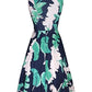 KILIG Womens Summer Dresses Floral Beach Casual Sundress UK Ladies V-Neck Midi Dress（Floral-03，L）