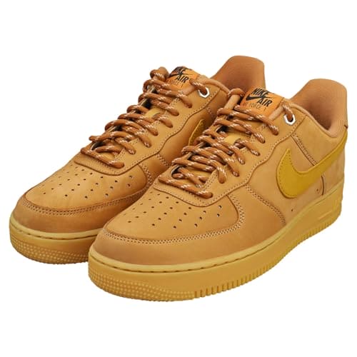 NIKE CJ9179-200 Air Force 1 '07 WB Men Flax/Wheat-Gum Light Brown-Black UK 4