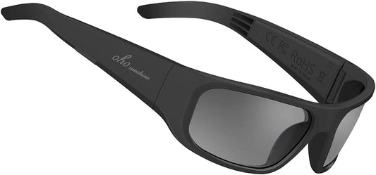 OhO Smart Glasses,Polarized Sunglasses with Bluetooth Speaker,Athletic/Outdoor UV Protection and Voice Control,Unisex(Grey Lens)