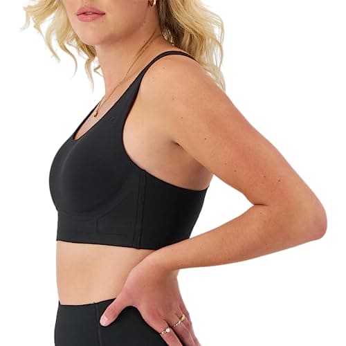 Champion Sports, Absolute Lift, Moisture Wicking, Moderate Support Bra for Women, Black, X-Small