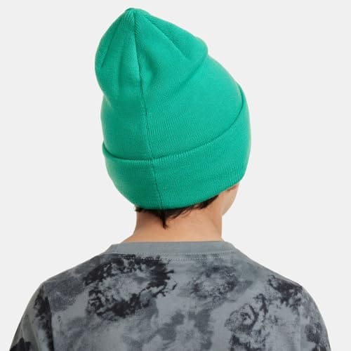 Nike Unisex Kids K Nk Peak Beanie Sc Swsh, Stadium Green/Aquarius Blue, FB6492-324, 1SIZE