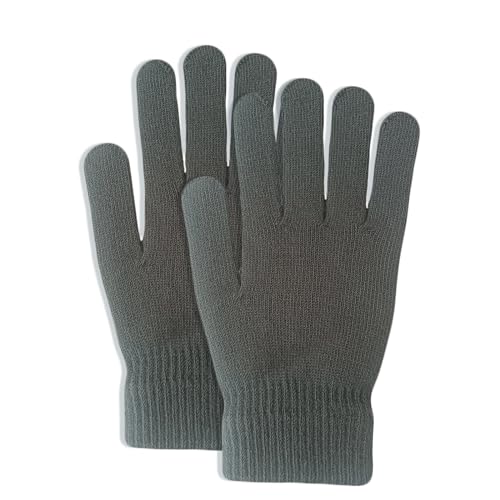 DALEDWN 5 Colors Winter Magic Gloves Unisex Adults Fits Most Men Women Teens Warm Gloves(Grey)