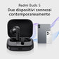 Xiaomi Redmi Buds 5 Wireless Earphone - 46dB Active Noise Canceling, 40 Hour Battery Life, Bluetooth 5.3, Black
