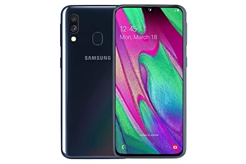 2019 Samsung Galaxy A40 Dual SIM 64GB - Black (Renewed)