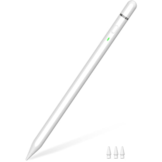 Stylus Pen for iPad 2018-2024, USB C Pencil 1st Generation with 10X Fast Charge, Tilt Sensing & Palm Reject, Professional Pencil for iPad 10th/9th~6th, iPad Air 3~5, iPad Mini 5/6, iPad Pro 11"/12"