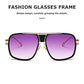 kimorn Sunglasses For Men Retor Goggle Metal Frame Classic Eyewear AE0336 (Gold Frame Gradient Purple Lens, 62)