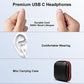 ACOCOBUY USB C Headphones with Mic for iPhone 15 Type C Earphones Hi-Res Digital USB C Headphones In Ear for Samsung A55/A35/A53/A54/S23 FE/S22/S21/S20 Pixel 8/7a/6 P40 P30 Pro Mi 11T 12X 13 14 Ultra