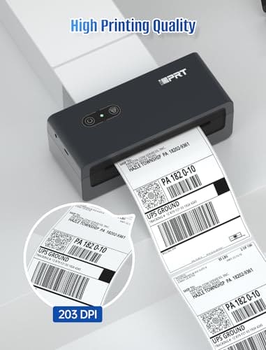 iDPRT Bluetooth Thermal Label Printer, 4X6 Shipping Label Printer for Small Business and Shipping Packages, Support Windows, Mac, iOS, Android, Used for Amazon, Shopify, Ebay, UPS, USPS