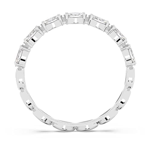 Swarovski Vittore ring, Marquise cut, White, Rhodium plated