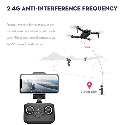 Drone with Camera 4K Camera Track Flight Gravity Sensor Gesture Photo Video Altitude Hold Headless Mode RC Quadcopter for Adults Kid