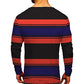 Mens Long Sleeve T Shirt Long Sleeve Polo Shirts Mens Deals Mens Fashion Casual Sports Striped Stitching Digital Printing Round Neck T Shirt Long Sleeve Top Short Sleeve plus Size Shirt (7-Black, XXL)