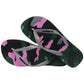 Havaianas Unisex Top Camo Sandal - Bold Print Flip Flops - Black, 9/10W - 8M