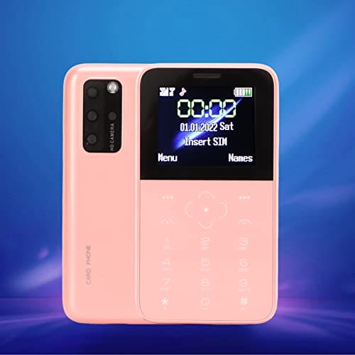 SOYES S10P Mini Mobile, Rear Camera 5MP HD Digital Camera Mini Mobile Card (Pink)