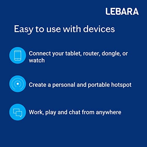 Lebara SIM: 20GB for £10, Half Price First 3 Months, No Contract. Activate, Pay Later. Multi-size, Fits All Devices