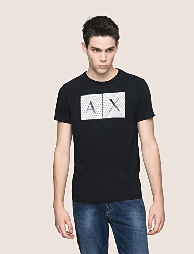 Armani Exchange Men's 8nztck T Shirt, Black, L UK