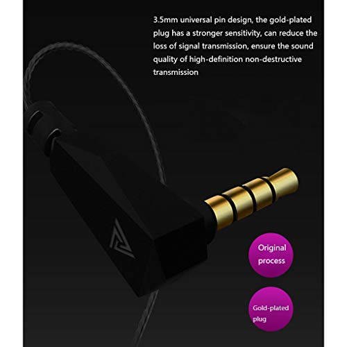 QKZ VK4 Earphone 3.5mm Wired Earbuds Wired Earbuds Detachable Sport HIFI Bass Noise Cancelling In Ear Headset Detachable Cable Earphone