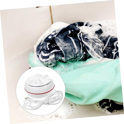 Gadpiparty Mini Portable Washing Machine Portable Laundry Machine Smart Washer for Sink Portable Mini Washer Washing Machine Mini Portable Washing Machine for Sink Sock Small Abs White