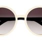 Gucci GG1067S White Black/Brown Grey Shaded 58/20/140 women Sunglasses