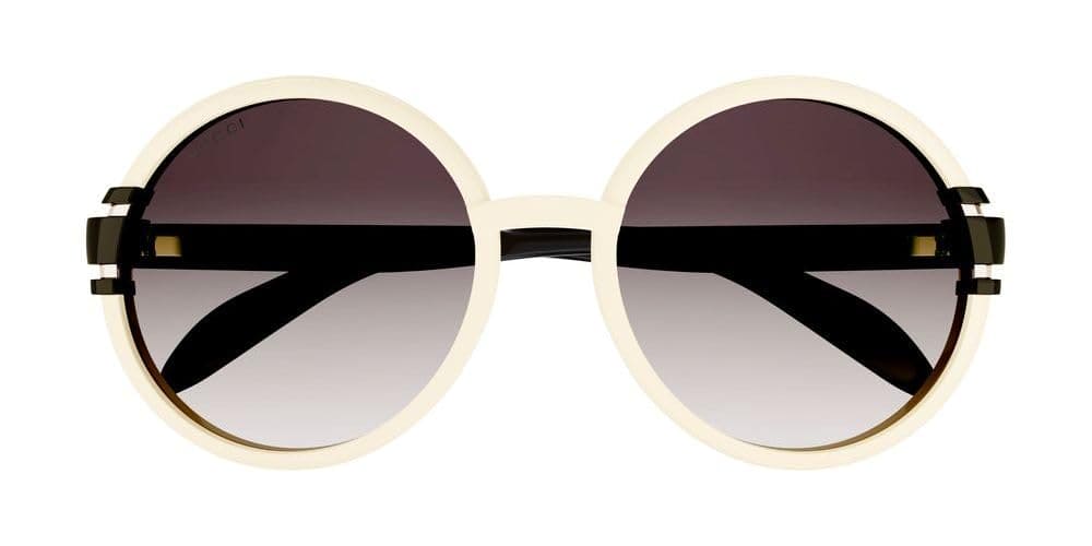 Gucci GG1067S White Black/Brown Grey Shaded 58/20/140 women Sunglasses