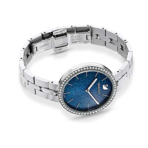 Swarovski Cosmopolitan watch, Metal bracelet, Blue, Stainless steel