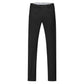 YOUTHUP Men's 2 Piece Slim Fit Suits 1 Button Business Wedding Suit Formal Blazer and Trousers, Black, XL