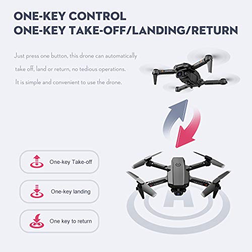 Drone with Camera 4K Camera Track Flight Gravity Sensor Gesture Photo Video Altitude Hold Headless Mode RC Quadcopter for Adults Kid