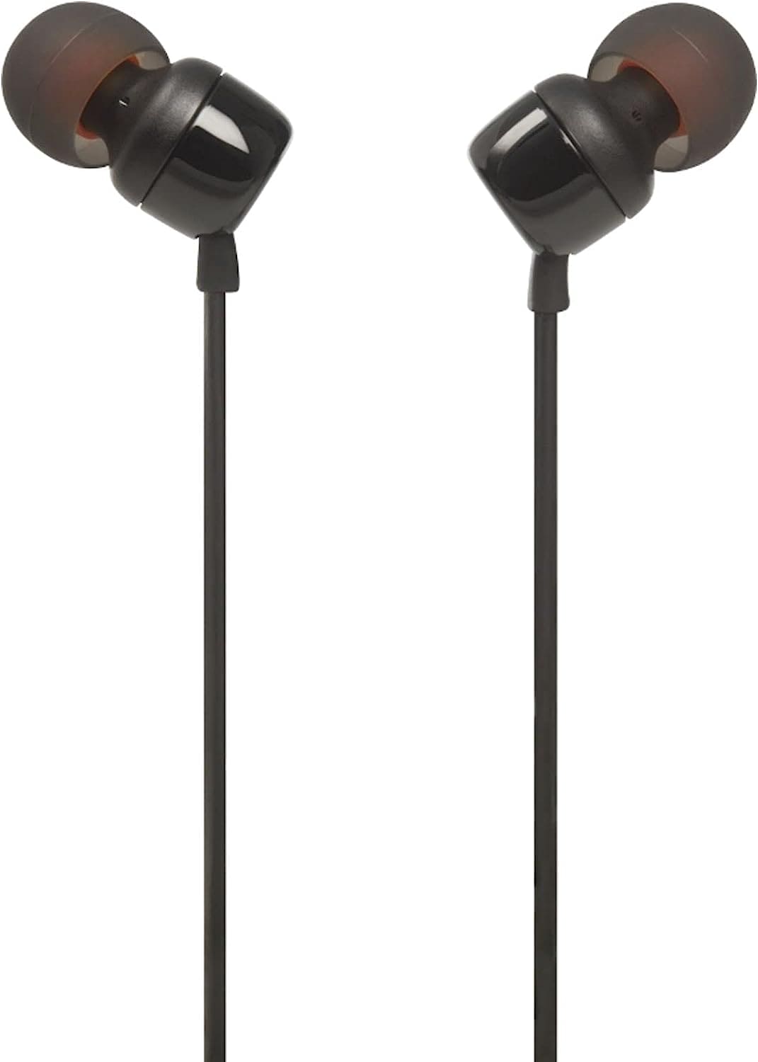 JBL Tune 110 Earbuds - Wired in-Ear Headphones with 1-Button Remote, Signature Sound for Rich Audio Experience, Includes Velvet Carrying Pouch