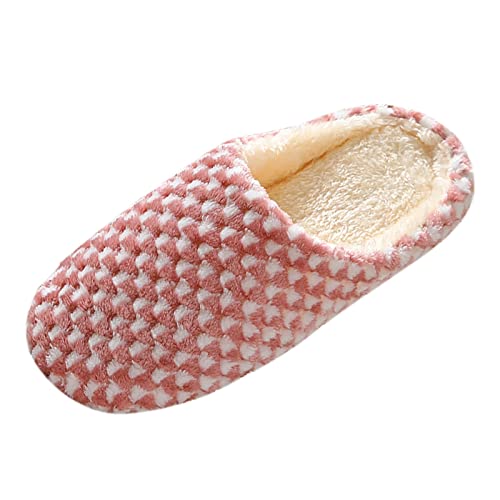 3.99 Fall Winter Fuzzy Slippers For Women Gifts For Her 2022 New Polka Dot Mute Japanese Indoor Slippers Wooden Floor Home Non Slip Couple Men And Women Plus Size Cotton Slippers Halloween Decorations