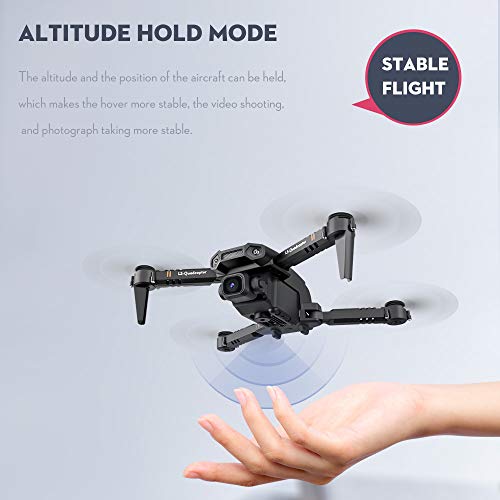 Drone with Camera 4K Camera Track Flight Gravity Sensor Gesture Photo Video Altitude Hold Headless Mode RC Quadcopter for Adults Kid