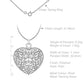 Tuscany Silver Women's Sterling Silver Large Filigree Puffed Heart Pendant on Adjustable Curb Chain of 41cm/16"-46cm/18"