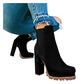 Boots for Womens Sandals Black Mules Shoes Men Shoes Cute Mid Heels Cycling Shoes for Fall Winter Size 6, 0.99