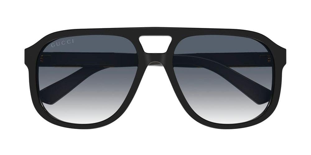 Gucci Pilot Sunglasses GG1188S 002 Black 58mm