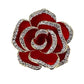 GFM® Rose Brooch - Birthday Valentine's Day Mothers day Christmas -A-Red-(Brch-ROSE-A-VLLSN)