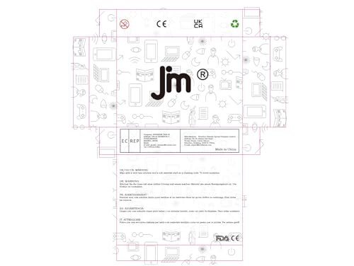 JM 3 Pack Square Reading Glasses, Blue Light Blocking Computer Reader for women men +2.0