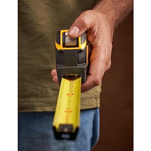 STANLEY XTHT0-33501 FATMAX Autolock Tape, 8m Metric Only, Yellow/Black