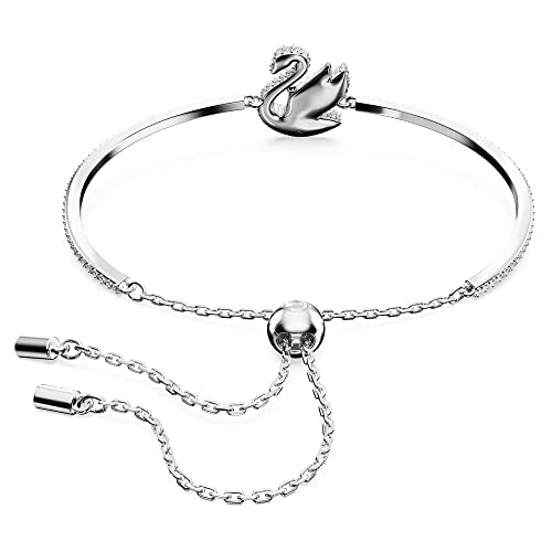 Swarovski Swarovski Iconic Swan bangle, Swan, White, Rhodium plated