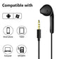 2 Pack Earphones, In-Ear Headphones Wired Earbuds, Noise Isolating Headset With Microphone, Compatible with Phone Pad Samsung HuaWei MP3 Players Smartphones and Laptops