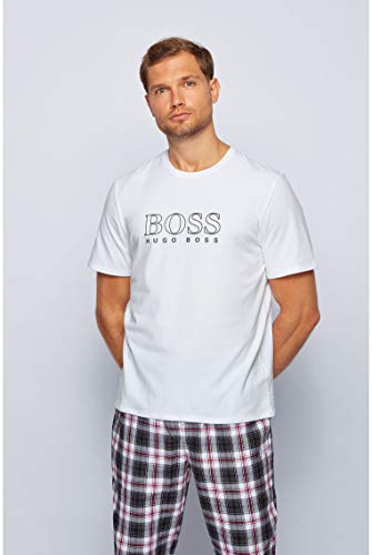 BOSS Men's Cosy T-Shirt Pajama Top, White100, XL